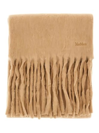 Max Mara Sjaal met franje - Beige