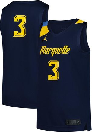 Jordan Brand Mens Jordan Brand 3 Navy Marquette Golden Eagles Replica Basketball Jersey at Nordstrom, Size Medium