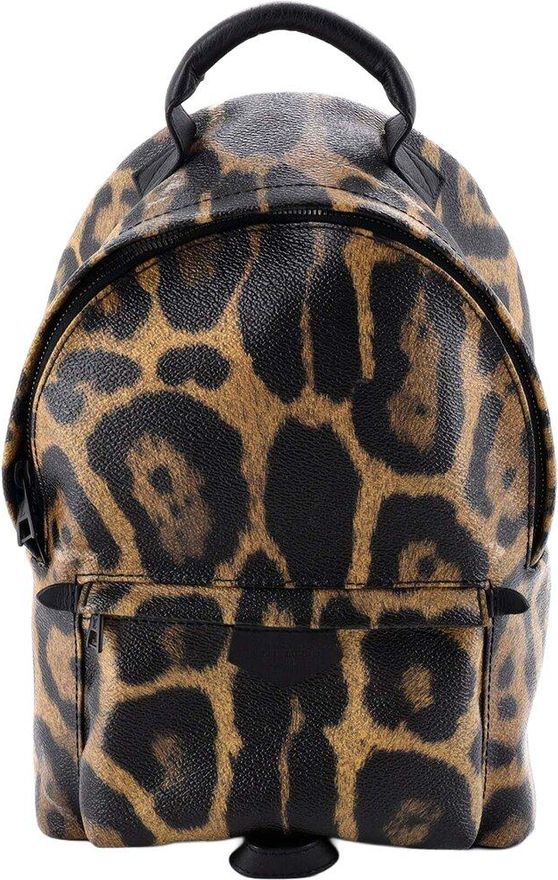 Palm Springs Backpack Wild Animal Print Canvas Pm (Authentic Pre-Loved)