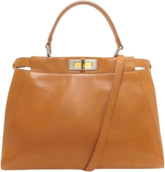 Fendi Pre-owned Handbags, female, Brown, Size: ONE SIZE Pre-owned Vintage Handbag