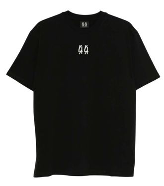 44 Label Group Black Crew Neck T-Shirt