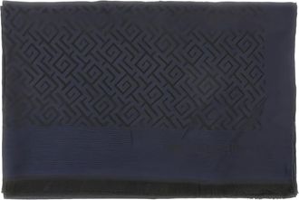 Emporio Armani Sciarpa con motivo geometrico - Blu