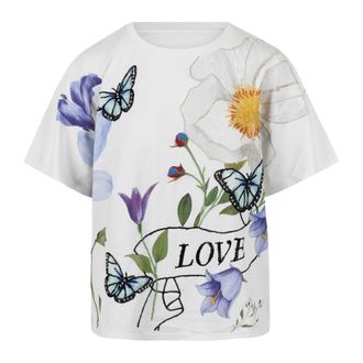 Alice & Olivia Spring-print T-shirt - female - Alice + Olivia - T-Shirts - White - XS - Tops
