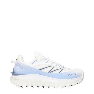 Moncler Trailgrip Herrens Turnschuhe Himmelblau/Wei&szlig;es Leder