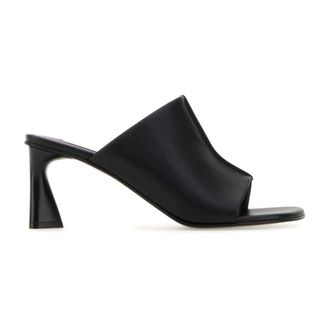 Stella McCartney Stella McCartney, Heeled Mules, female, Black, Size: 8 US Elsa Heeled Mules
