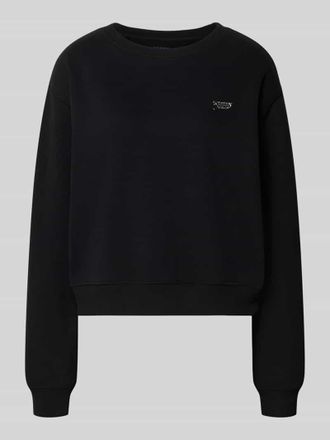 Tommy Jeans Relaxed Fit Sweatshirt aus Baumwoll-Mix in Black, Gr&ouml;&szlig;e XS