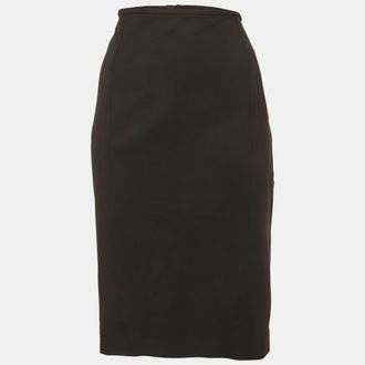 Armani Black Jersey Pencil Skirt