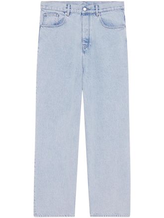 Dr&ocirc;le de Monsieur Light Blue Baggy Jeans with Vintage-Inspired Details