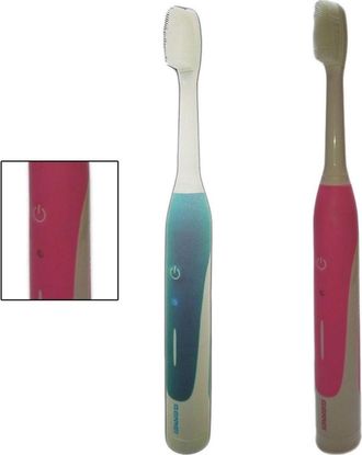 Trade Shop Trade Shop - Spazzolino Da Denti Da Viaggio Elettrico Con 3 Testine Ricambio Pulizia Denti