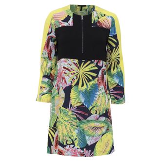 Bcbgmaxazria Tropical-Print Mini Dress in Multicolor Viscose