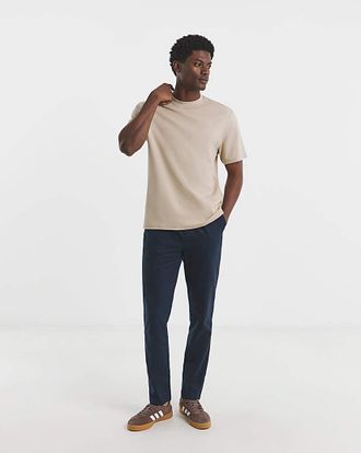 Jacamo Linen Blend Tapered Elasticated Trouser