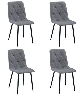 OEM Silla Libra - Tela Gris Oscuro / Patas Negras X 4
