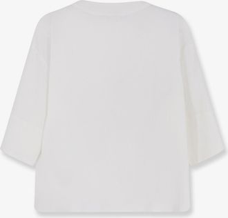 Max Mara Womens Shirt Linen-Blend White