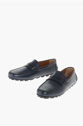 Ermenegildo Zegna EZ LUXURY mocassini in pelle taglia 10,5