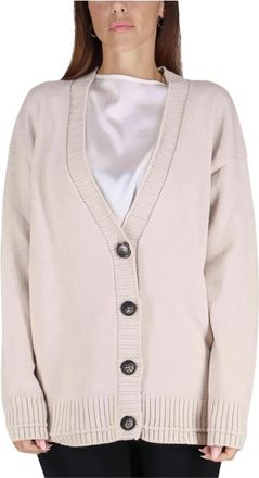 Maliparmi Maliparmi, Truien & Vesten, Dames, Beige, L, Wol, Cashmere Merinos Cardigan