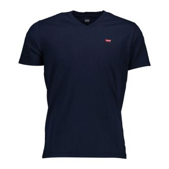 Levi's T-Shirts, male, Blue, Size: S Standard Short Sleeve T-Shirt