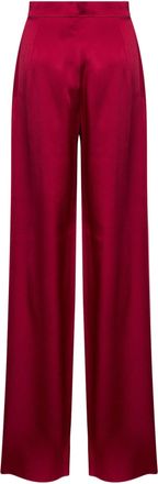 Max Mara Womens Palazzo Trousers Msealpaca Bordeaux Acetate