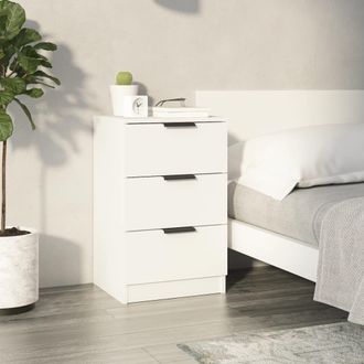 vidaXL Mesita De Noche Blanca 40x36x65 Cm Vidaxl