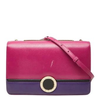 Bulgari Pre-owned Bvlgari Bvlgari Leren Schoudertas - Dames - Pre-owned - Veelkleurig - Maat: ONE Size Leer