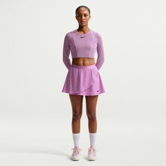 Nike Womens Court Slam Dri-FIT High-Waisted Tennis Skirt in Purple | II3469-503