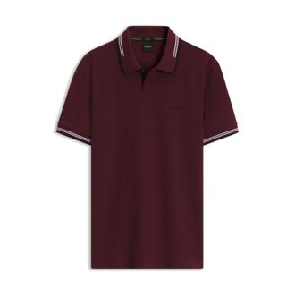BOSS Slim-fit polo shirt with contrast-stripe details