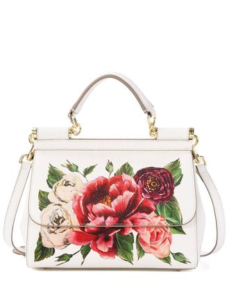 Tiffany & Fred Saffiano Painted Leather Top-Handle Bag