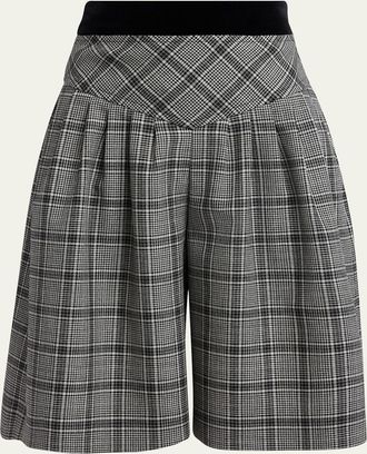 Valentino Garavani Plaid Bermuda Shorts