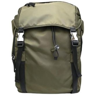Prada Pre-owned Nylon Backpack - Heren - Pre-owned - Groen - Maat: ONE Size Nylon