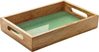 Zassenhaus Mango Wood Lacquered Serving Tray, 12 x 8 x 2