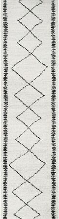 Jonathan Y Designs Zaina Moroccan Beni Souk Area Rug in Cream/black at Nordstrom, Size 4Ft 0In X 6Ft 0In