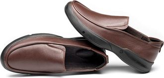 Generic Penny Loafers for Men Genuine Leather Slip On Casual Dress Moccasins Comfort Soft Driving Boat Shoes (6.5,Brown)