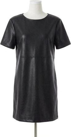 Z Supply London Faux Leather Dress In Black