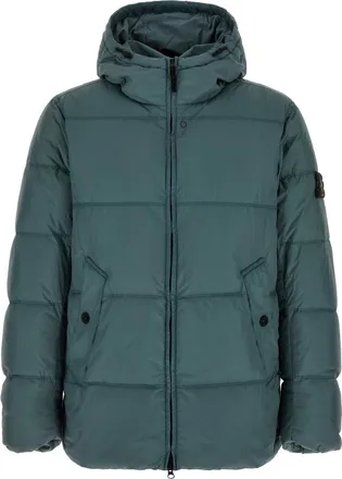 Stone Island Green Quilted Hood Jacket