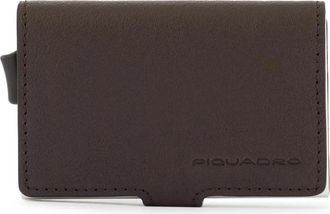 Piquadro Pop-up card holder - Heren - Portefeuilles - Bruin - ONE Size - Accessoires