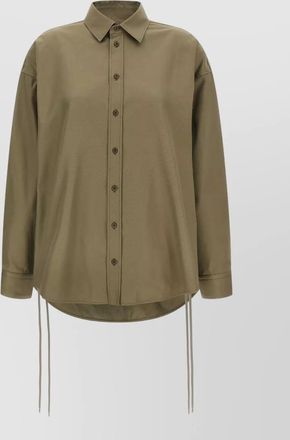 Balenciaga shirt lace detail collared long sleeves