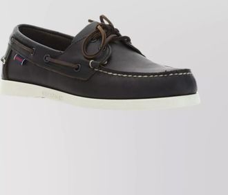 Sebago docksides with contrast sole and stitch detailing