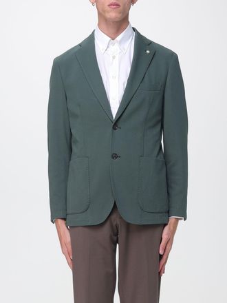 Manuel Ritz Blazer monopetto in tessuto tecnico con tasche a toppa