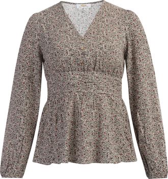 Usha Blouse Dames Beige Veelkleurig