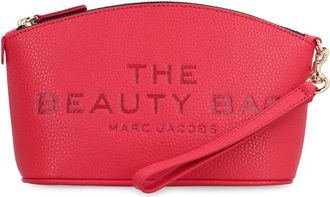 Marc Jacobs Womens Leather Clutch The Beauty Bag True Red Cow Hide
