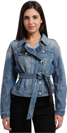 A|X Armani Exchange Rigid Denim Jacket AX - Dames - Spijkerjassen - Blauw - XS - Denim - Jassen