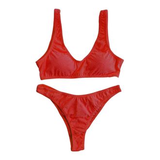 F**k Mujer, Trajes de ba&ntilde;o, Rojo, Talla: L