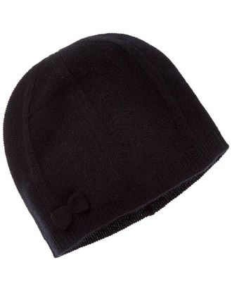 Amicale Cashmere Bow Cashmere Beanie
