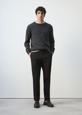 Mango Pantaloni Dublino chino slim-fit nero - Uomo - 44 - MANGO MAN