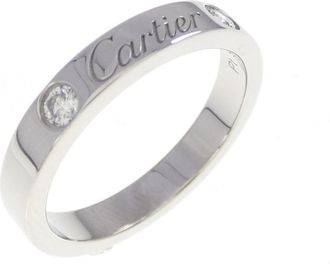 Cartier Platinum Platinum 950 Band Ring (Pre-Owned)