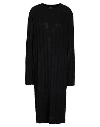 8 by YOOX RIBBED CHUNKY MIDI DRESS