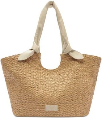Arezzo Large Carmela Shopper Bag in Natural/Panacota at Nordstrom