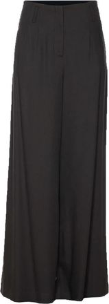 Federica Tosi Pantagonna in Canvas - Dames - Wijde Broeken - Zwart - XS - Broeken