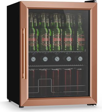 Klarstein Klarstein Beersafe Frigor&iacute;fico Para Bebidas Con Puerta De Cristal 64 X 48 Cm 60 Litros 85 W Cobre/negro