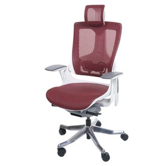 Hhg Hhg - Silla De Oficina Merryfair Wau 2, Silla De Escritorio Silla Giratoria, Tapizada/malla, Ergon&oacute;mica, Rojo