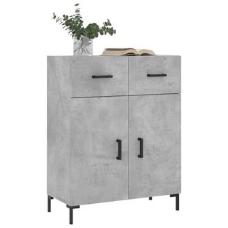 Berkfield Home Sideboard Concrete Grey 69.5x34x90 cm Engineered Wood